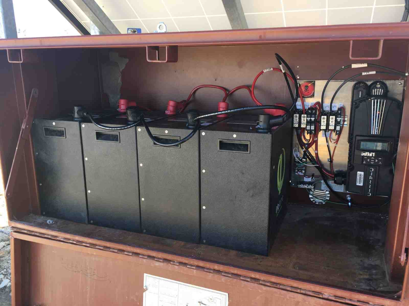 Where should batteries be put to manage wind and solar power?